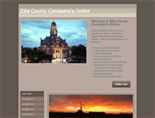 Tablet Screenshot of elliscountyconstable.com
